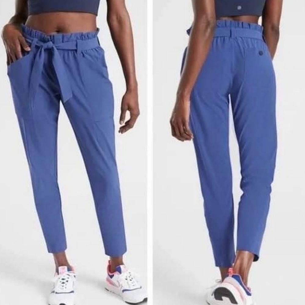 Athleta Blue Ankle Cropped Pants